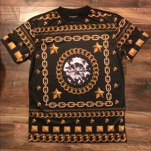 NWOT* Black Smith chain & diamond t-shirt
